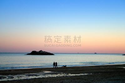 海滩,动物嚎叫,安角,天空,美,灵性,水平画幅,沙子,透过窗户往外看,戏剧性的天空