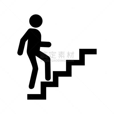 矢量,男人,计算机图标,楼梯,职业,领导能力,绘画插图,套装,男商人,经理