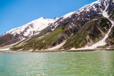山脉,巴基斯坦,山谷,自然美,开伯尔山口,北,居住区,湖,水,草地