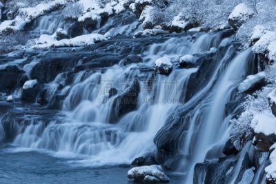 瀑布,hraunfossar,自然,水,水平画幅,地形,无人,户外,冰岛国,自然美