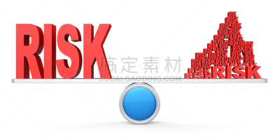 风险,平衡,小的,巨大的,大量物体,跨越鸿沟,跷跷板,商务,单词,比例