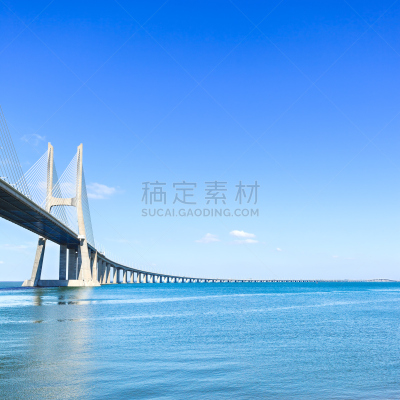 瓦斯科·达·伽马大桥,葡萄牙,欧洲,里斯本,塔霍河,水,天空,美,公园,瓦斯科达伽马