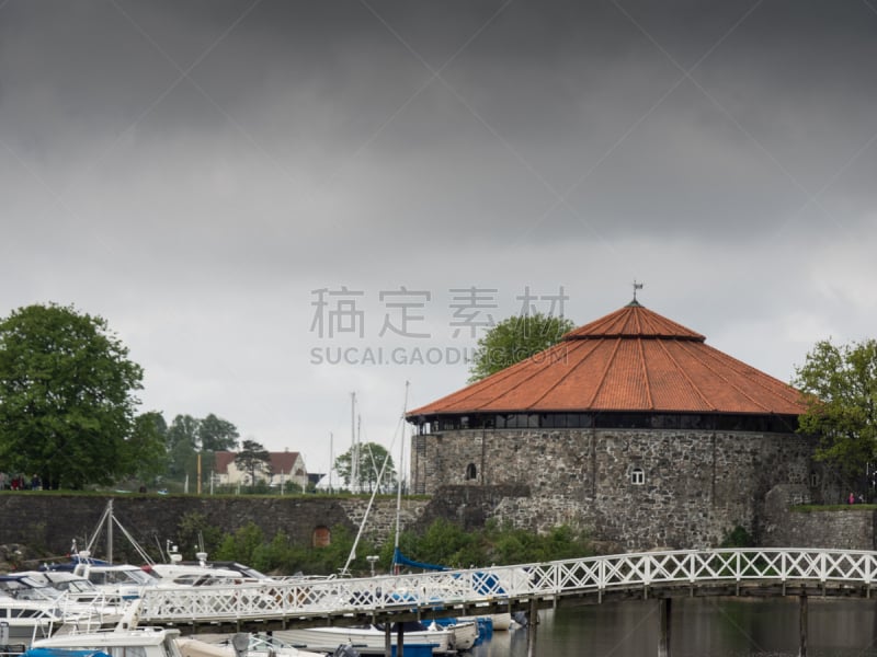 克里斯蒂安桑,峡湾,水平画幅,无人,海港,挪威,户外,房屋,摄影,花