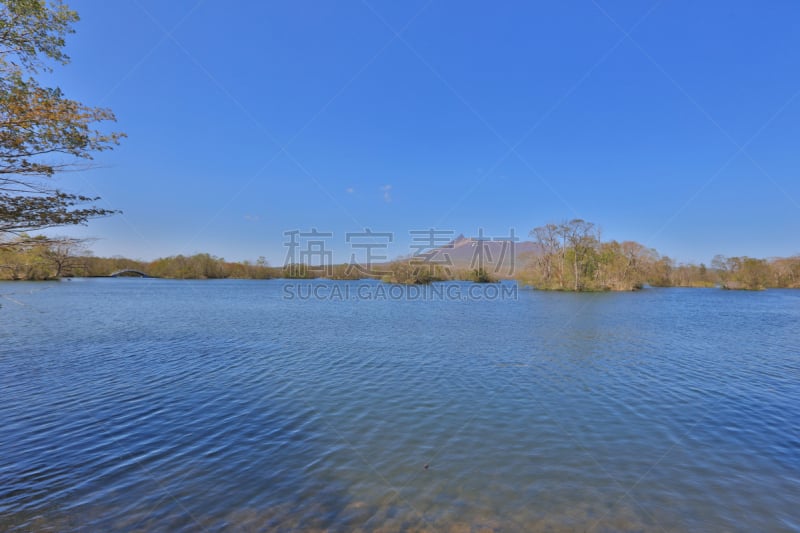 日本,北海道,湖,大沼湖,函馆,自然,天空,水平画幅,地形,无人