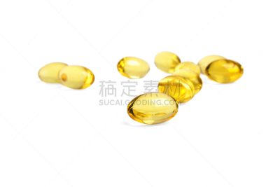 胶囊,三个物体,鱼油,白色背景,欧米茄,活力,黄色,剂量,营养品,食品