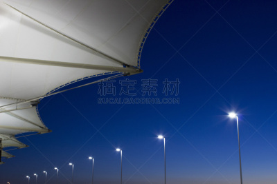 科罗拉多国际机场,丹佛,美国,科罗拉多州,2014年,水平画幅,无人,机场,日落,获胜
