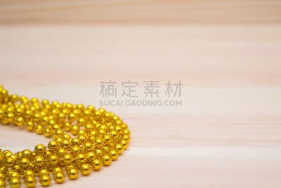 珠子,黄金,桌子,木制,圣诞装饰,珠宝,球,美,新的,水平画幅