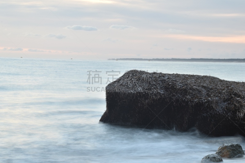 自然美,海洋,地平线,云景,太平洋岛屿,法国,环境,云,橙色,落日海滩