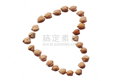 鹰嘴豆,心型,灵魂媒介,宠物食盘,水平画幅,高视角,素食,无人,巨大的