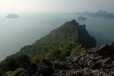 泰国,山,洛姆,巴蜀,渔船,田径赛,自然,旅游目的地,水平画幅,无人
