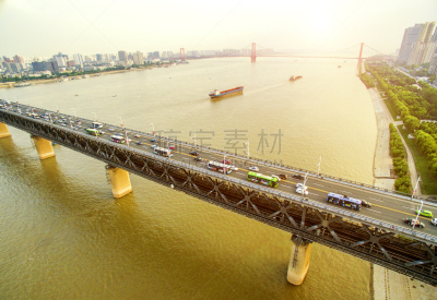 河流,桥,湖北省,长江,铁路桥,水,天空,水平画幅,无人,当地著名景点