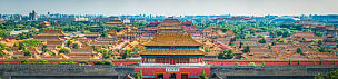 故宫,北京,国际著名景点,全景,宝塔,屋顶,太和殿,博物馆,明朝风格,纪念碑
