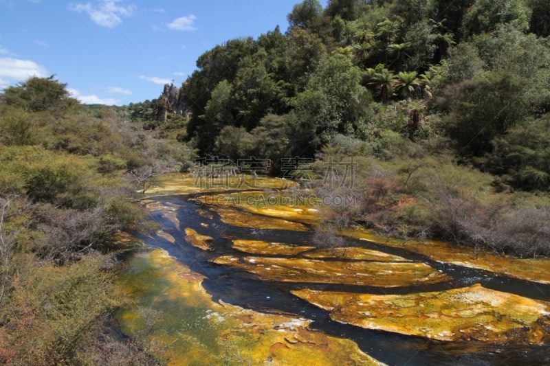 湖,罗托鲁阿,新西兰,waimangu thermal park,水,水平画幅,lake tarawera,无人,火山地形,户外