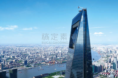 上海环球金融中心,黄浦江,浦东,天空,水平画幅,无人,户外,现代,屋顶,著名景点