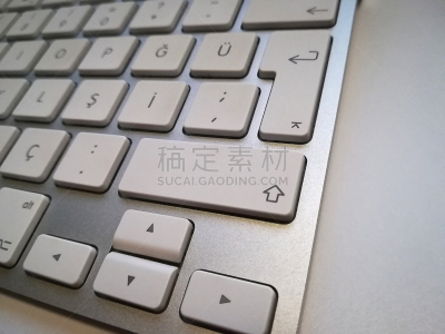 计算机键盘,特写,无线技术,铝的,商务,计算机,一个物体,背景分离,字母,视点