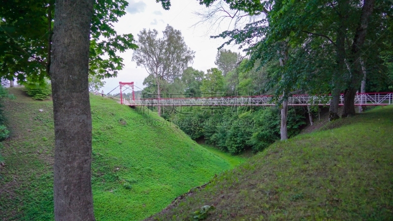 维尔扬迪县,爱沙尼亚,风景,山,地形,欧洲,建筑结构,自然,建筑外部,全景