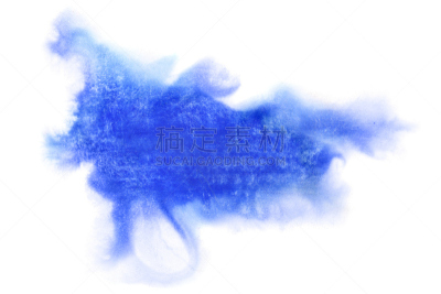 玷污的,蓝色,水彩画,撒出,水彩颜料,涂料,水彩画颜料,笔触,水,留白