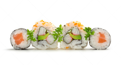 寿司卷,寿司,inside out寿司卷,鱼浆,紫菜,生鱼片寿司,开胃品,鱼子,海产,明虾