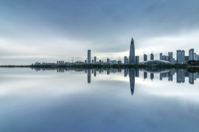 深圳,建筑外部,城市天际线,海湾,红树林蛇,静寂湾,缅因海湾,印第安阿卡莫,广东省,水平画幅
