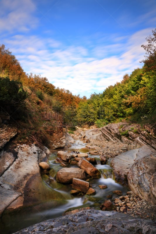 瀑布,峡谷,萨姆松,土耳其,土耳其黑海沿岸,春天,绿松石色,岩石,夏天,户外