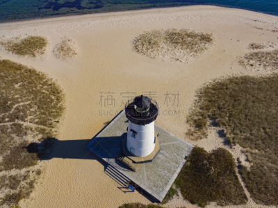 高视角,马莎葡萄园,埃德加敦,浅的,海港,灯塔楼,美国,水平画幅,沙子,无人