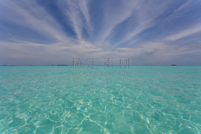 天空,蓝色,度假胜地,非都市风光,旅游目的地,水平画幅,地形,无人,生态旅游,巴阿环礁