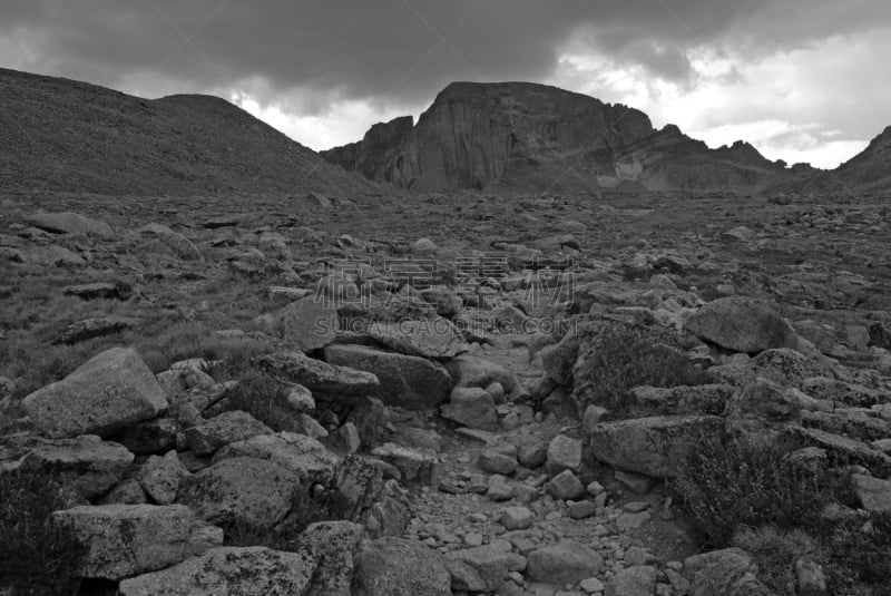 朗斯峰,洛矶山脉,科罗拉多州,美国,雷雨,建筑外部,托里峰,格雷斯峰,埃文斯山荒野地,落基山国家公园