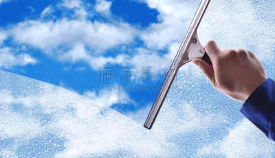 天空,玻璃,蓝色,职业,雨滴,水平画幅,努力,干净,云景,男性