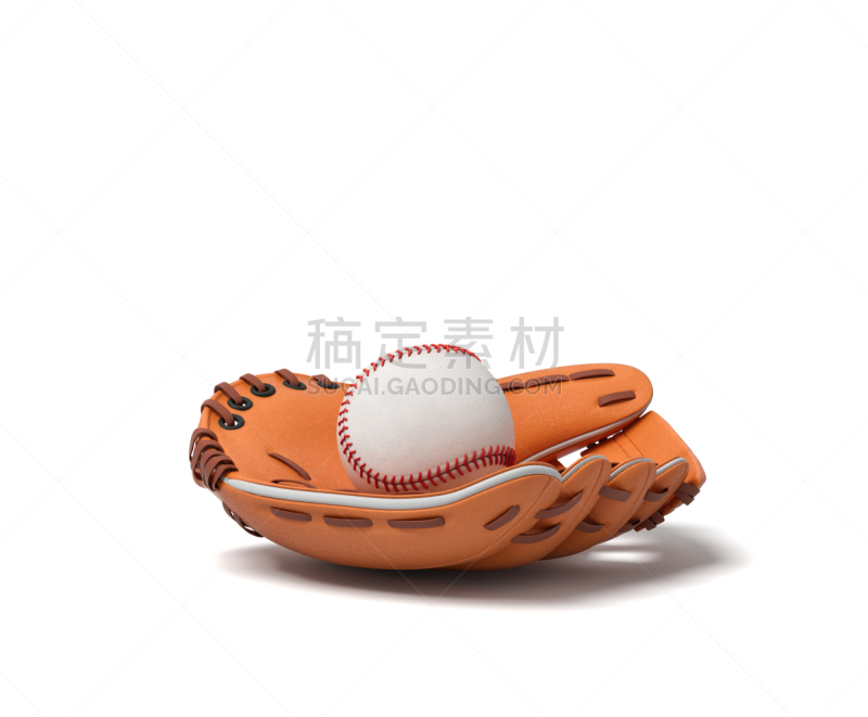 三维图形,白色,红色,棒球,皮革,里面,开着的,撒谎者,白色背景,缝纫