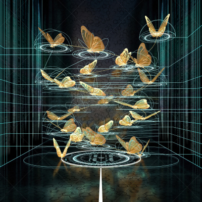 蝴蝶,数学符号,三维图形,美,艺术,形状,夜晚,绘画插图,计算机制图,计算机图形学