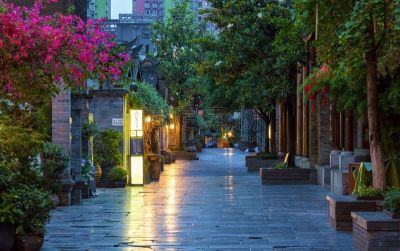 巷,风景,宽窄巷子,成都,四川省,旅游目的地,水平画幅,旅行者,户外,建筑结构