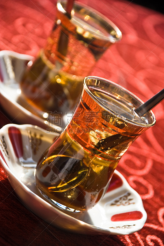 茶,土耳其,垂直画幅,无人,欧洲,玻璃杯,红色,彩色图片,喝,摄影