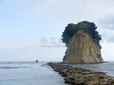 战船,岛,正面视角,水,珠州市,水平画幅,形状,无人,户外,在上面