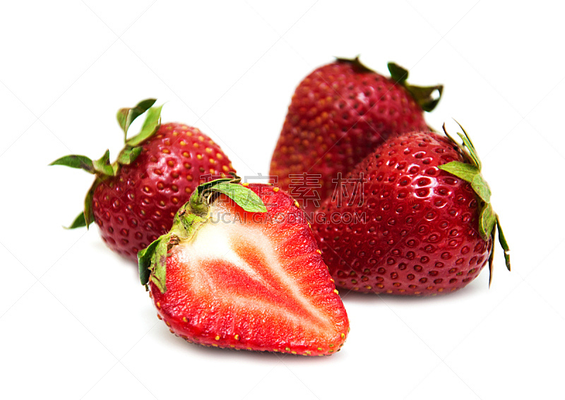 草莓,水平画幅,素食,无人,甜点心,白色,清新,精神振作,食品,健康食物