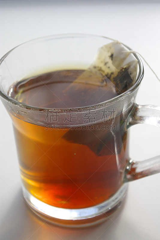 茶,玻璃杯,茶包,垂直画幅,无人,茶杯,饮料,红色,液体,摄影