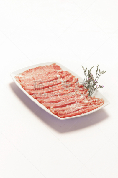 牛肉,切片食物,白色,涮涮锅,垂直画幅,膳食,特写,泰国,羊羔,肉