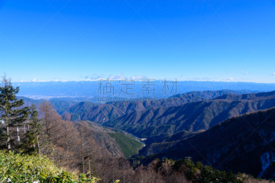 日本阿尔卑斯山脉,日本,山,看风景,北岳山,甲斐驹岳山,赤石山脉,木曾山,著名自然景观,自然