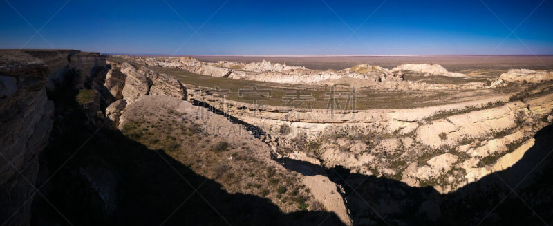 在边上,风景,高原,全景,乌兹别克斯坦,咸海,天空,美,沟壑,水平画幅