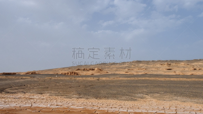 西北,中国,甘肃省,山,戈壁滩,超现实主义的,远距离,沙漠,岩石,户外