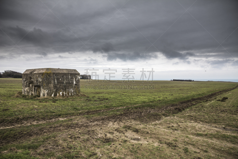 围墙,法国,大西洋,cap de gris-nez,孤儿,鹿肉,城墙,水平画幅,纹理效果,建筑