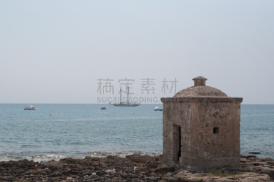 莱乌卡,水平画幅,无人,豪宅,古老的,普利亚区,意大利,夏逢尼水岸,建筑结构,帆船