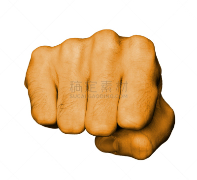 用拳猛击,拳头,男人,指节,水平画幅,拳击,橙色,拇指,手