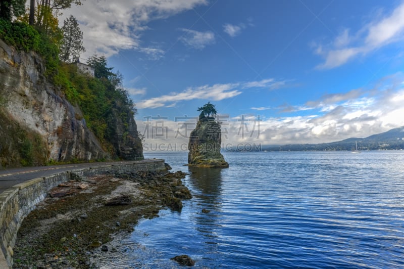 加拿大,西沃许岩石,温哥华,美国西北太平洋地区,云景,海岸线,公元前,岩石,户外,天空