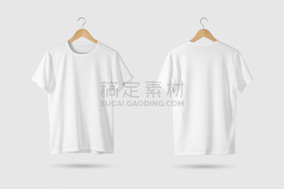 正面视角,t恤,白色,空白的,木制,轻蔑的,臀部,侧面视角,挂衣架,水平画幅