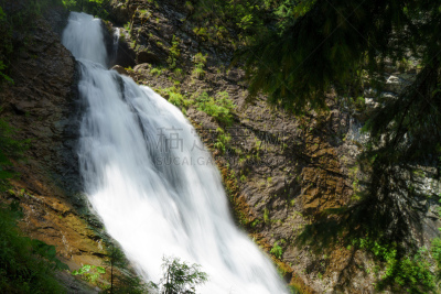 瀑布,峡湾,挪威,自然美,水,天空,美,水平画幅,山,能源