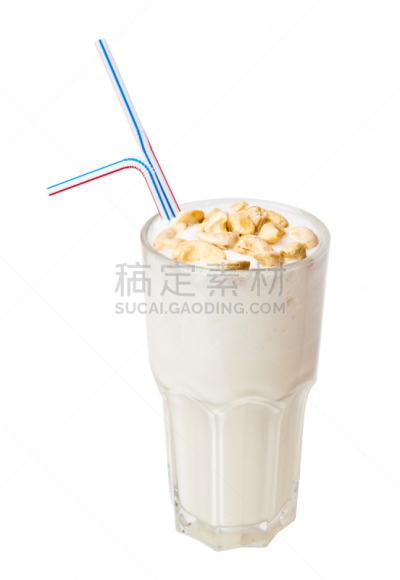 鸡尾酒,牛奶,花生,分离着色,白色,垂直画幅,无人,奶油,湿,含酒精饮料