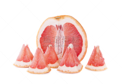 葡萄柚,水平画幅,素食,水果,无人,有机食品,熟的,背景分离,粉柚,红色
