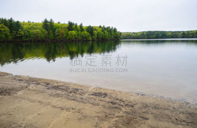 瓦尔登湖,水平画幅,无人,马萨诸塞,亨利大卫梭罗,户外,湖,深的,旅途,摄影