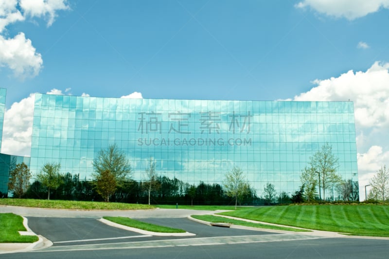 马里兰,天空,现代,蓝色,办公大楼,玻璃,超声波,2000sstyle,21世纪风格,蓝色玻璃