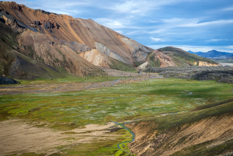 兰德玛纳,冰岛国,山,fjallabak nature reserve,火山,天空,美,沟壑,水平画幅,雪